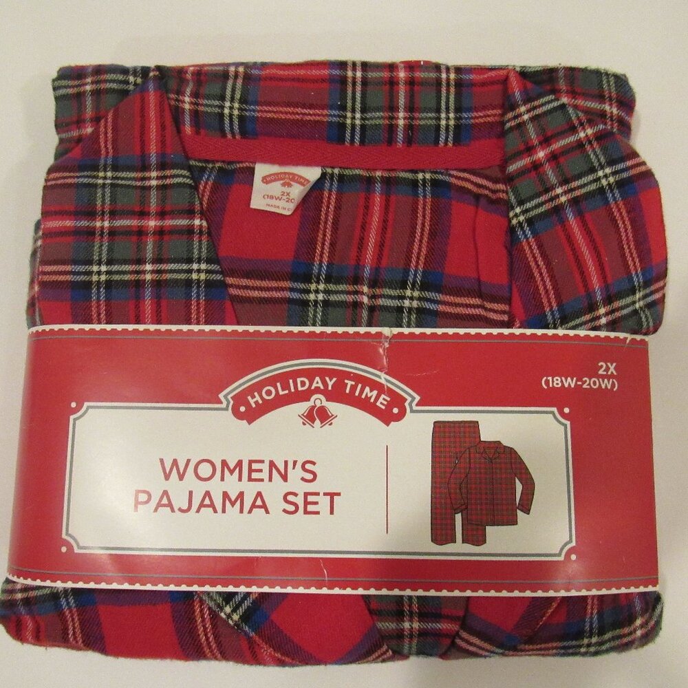 NEW WOMEN'S 2-PIECE WINTER FLANNEL PAJAMA SET SIZE 2X (18-20)